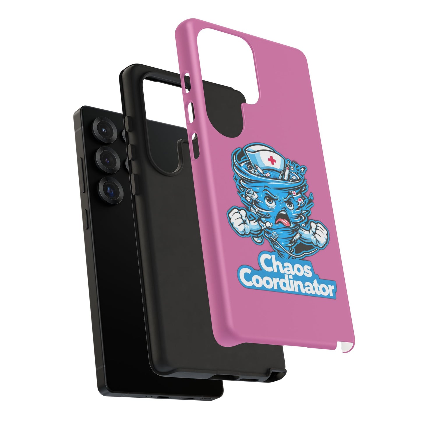 Chaos Coordinator Phone Case, Fun Nurse Gift, Tough Cases for Healthcare Heroes, Unique Cell Phone Cover, Funny Medical Humor/ Pink