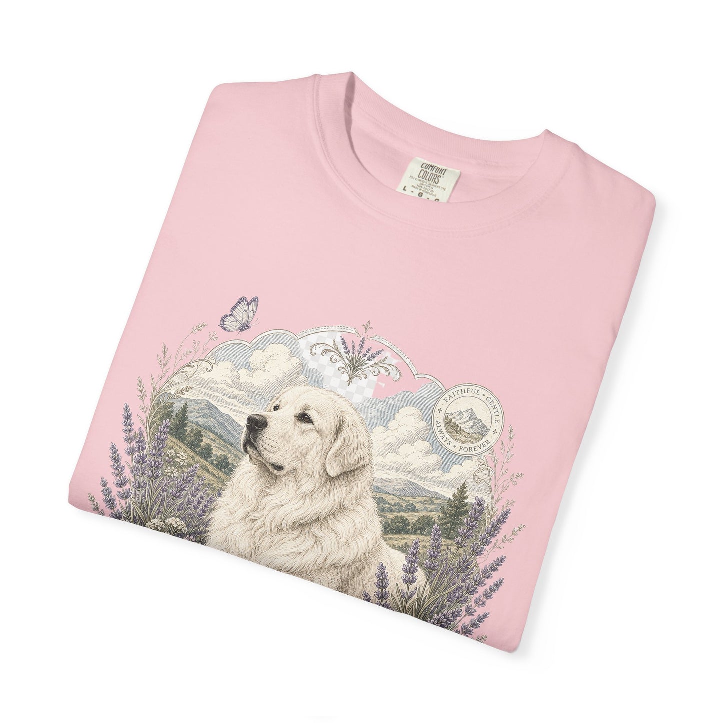 Great Pyrenees Guardian of My Heart T-Shirt | Mountain Dog Illustration