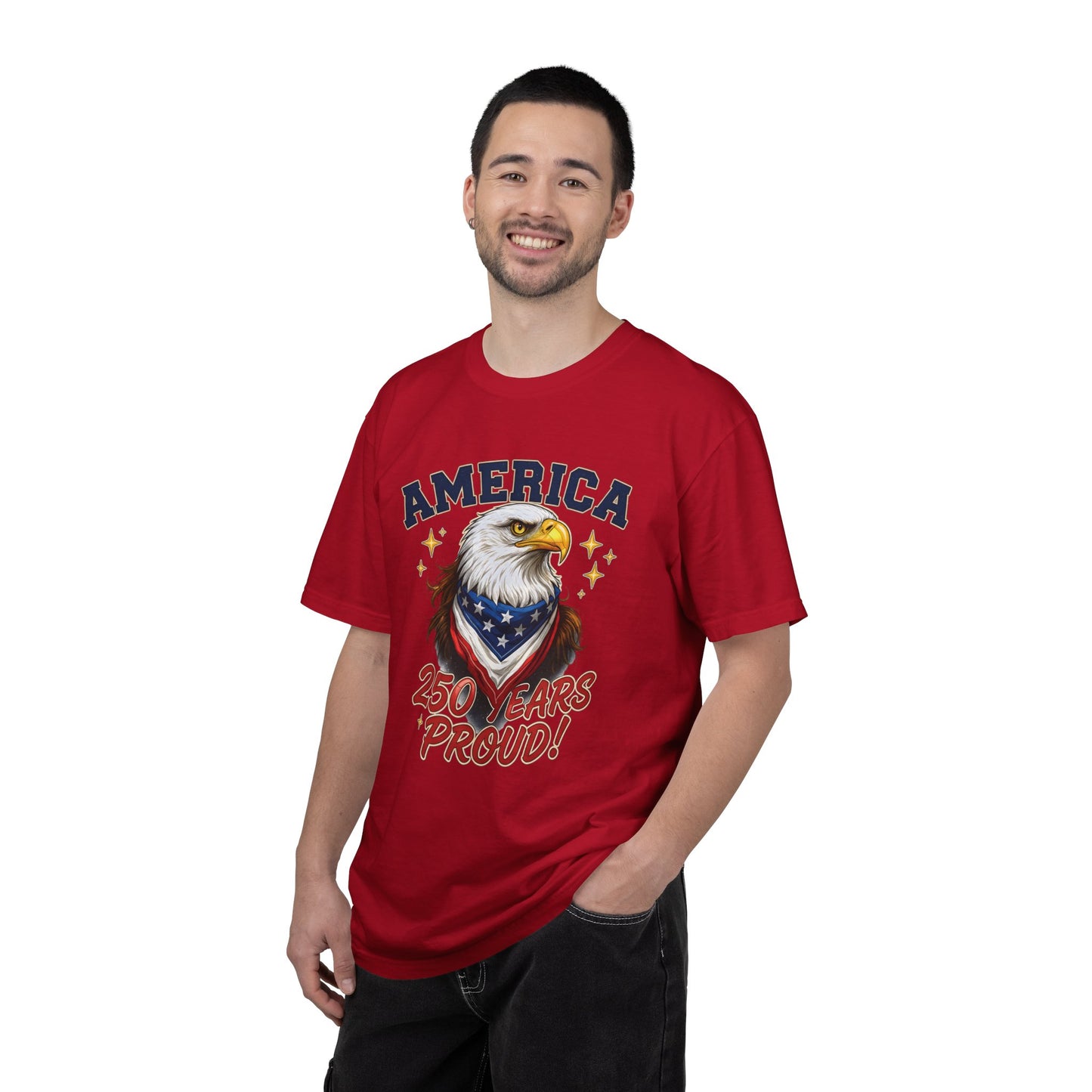 America Eagle 250 Years Proud T-Shirt | Patriotic Bald Eagle Tee - 250th Anniversary