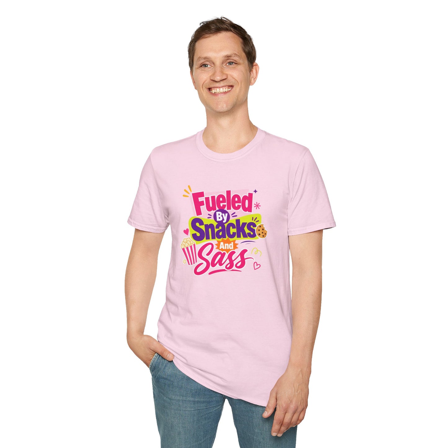 Fueled by Snacks and Sass T-Shirt | Snack Quote Tee