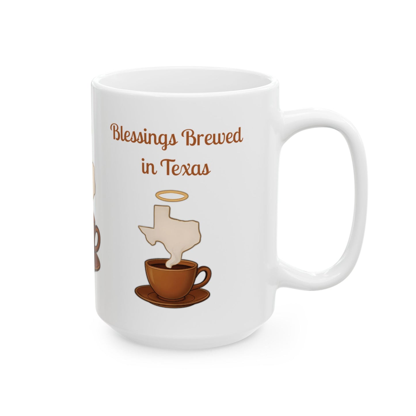 Texas Blessed Ceramic Mug, Funny Coffee Cup for Texans, Gift for Coffee Lovers, Southern Charm Home Decor, Unique Tea Mug