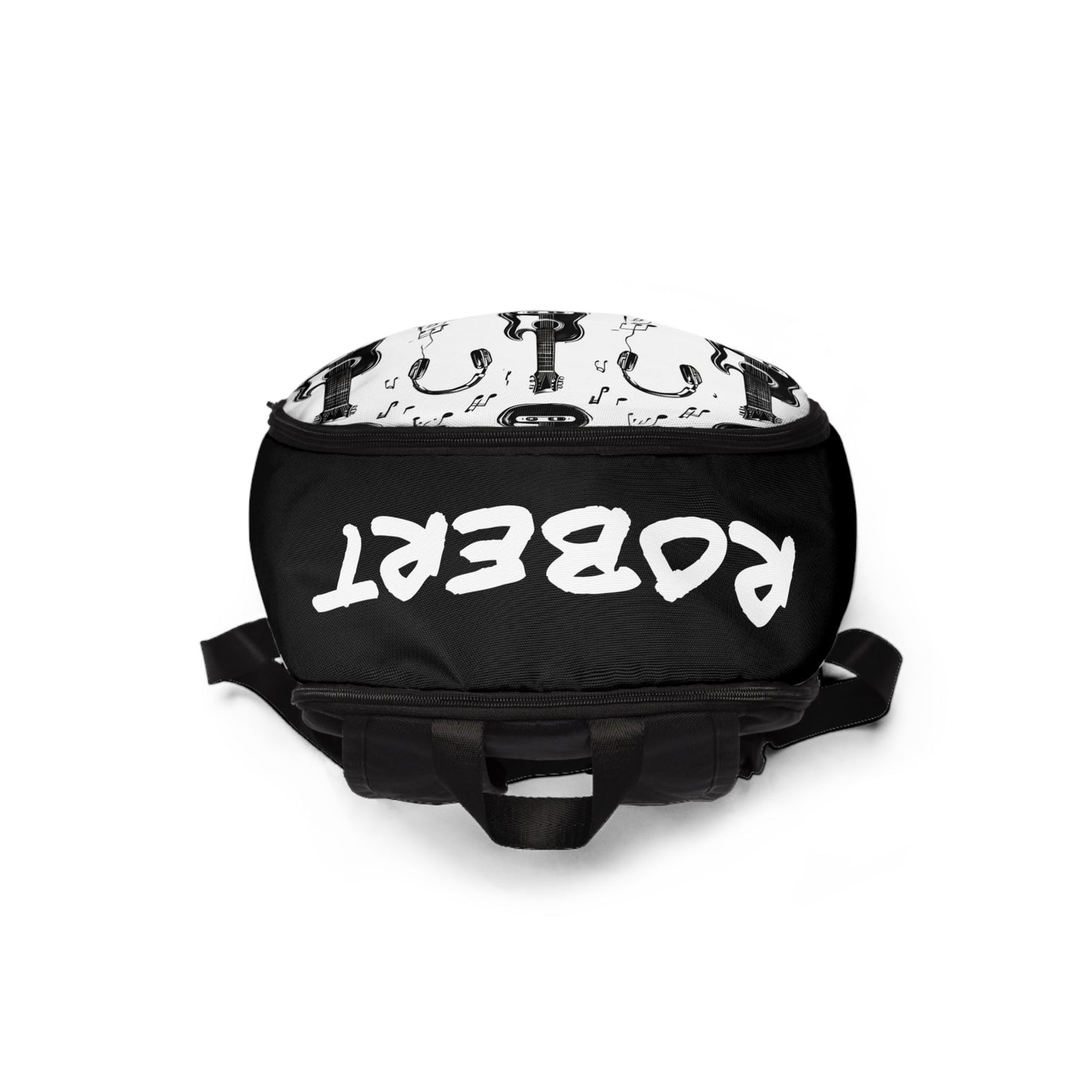 Music Lover's Custom Backpack - Personalized Gift for Students, Guitar Bag, Trendy School Backpack, Music Themed Backpack, Unique Day Pack