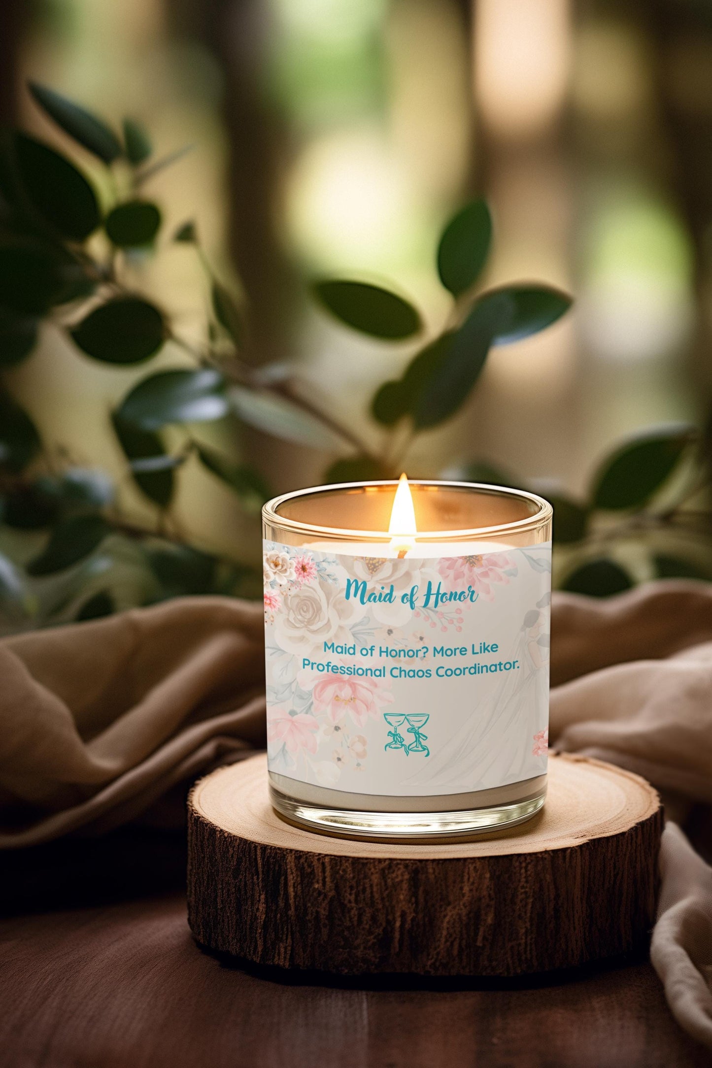 Maid of Honor Proposal, Maid of Honor Scented Candle, Perfect Gift for Weddings, Bridal Showers, Relaxation, Floral Fragrance