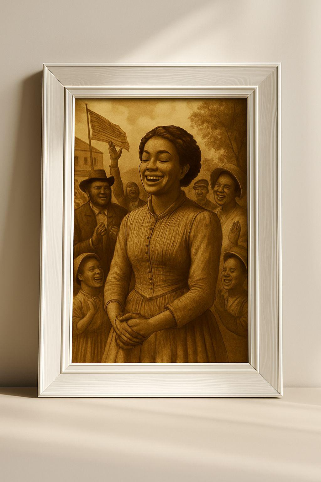 Juneteenth Art Print: 1866 Celebration, Black Americana Decor (Digital Download)