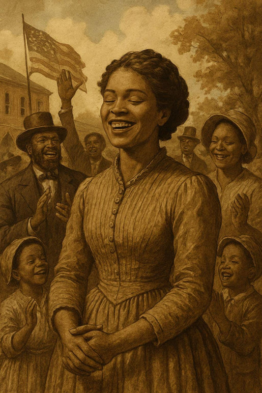 Juneteenth Art Print: 1866 Celebration, Black Americana Decor (Digital Download)