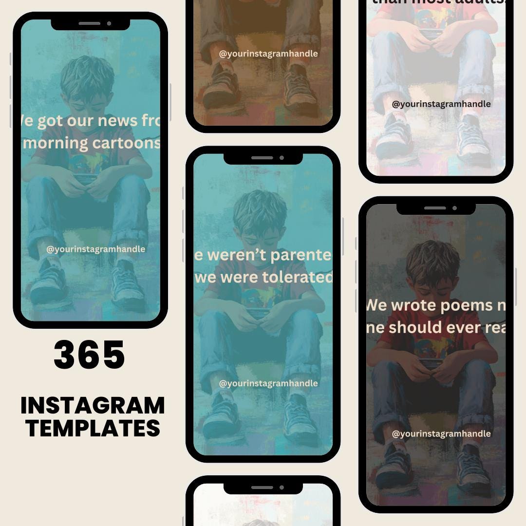 Gen X Quote Templates: Daily Inspiration, Canva Social Media Posts (PDF Download)