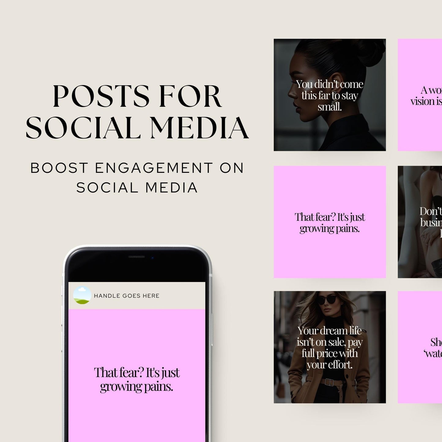100 Empowering Quotes for Women - Instant Download, Editable Canva Template, Women Encouragement