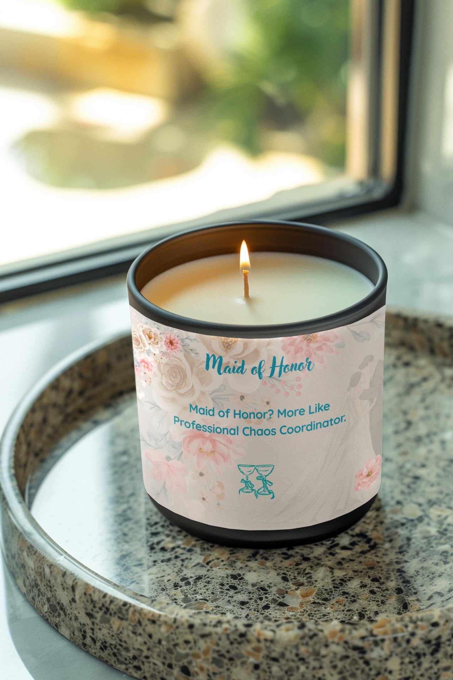 Maid of Honor Proposal, Maid of Honor Scented Candle, Perfect Gift for Weddings, Bridal Showers, Relaxation, Floral Fragrance