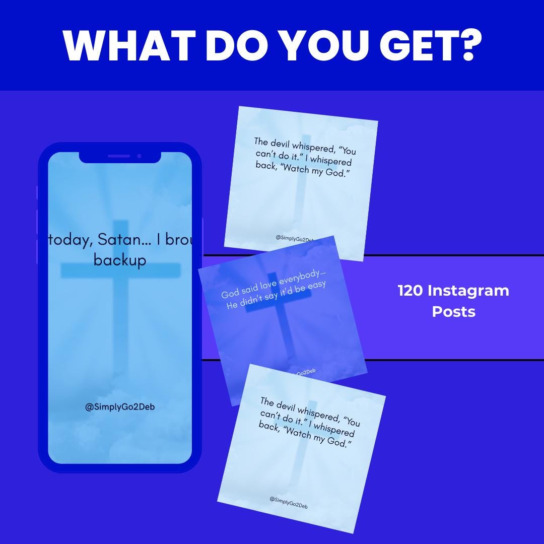 Funny Christian Quotes: Canva Templates for Social Media (Digital Download)