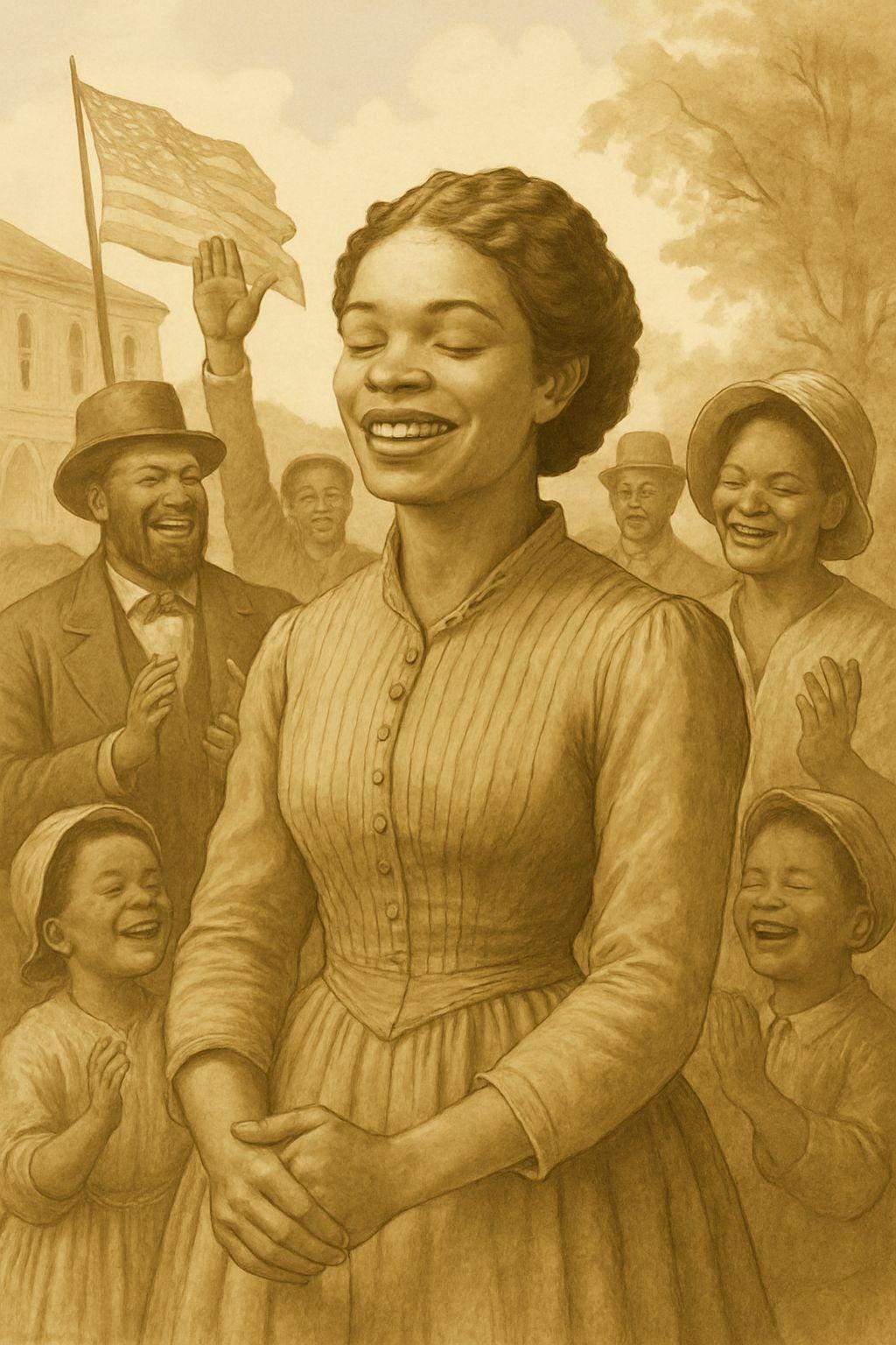 Juneteenth Art Print: Freed at Last, Emancipation Day (Digital Download)