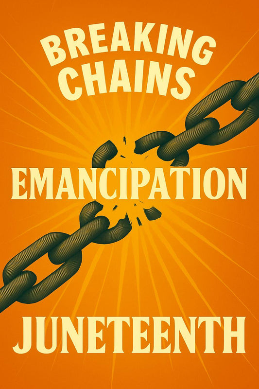 Juneteenth Freedom Poster: Breaking Chains Art (Digital Download)