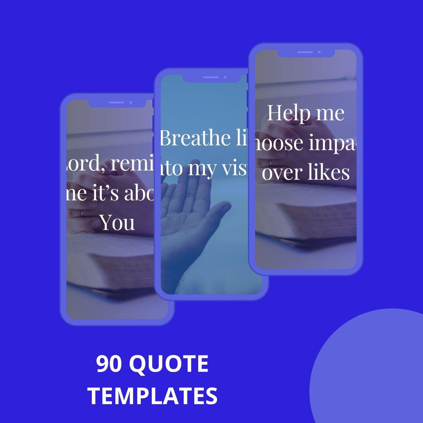 90 Christian Prayer Quotes: Daily Inspiration Canva Templates (Digital Download)