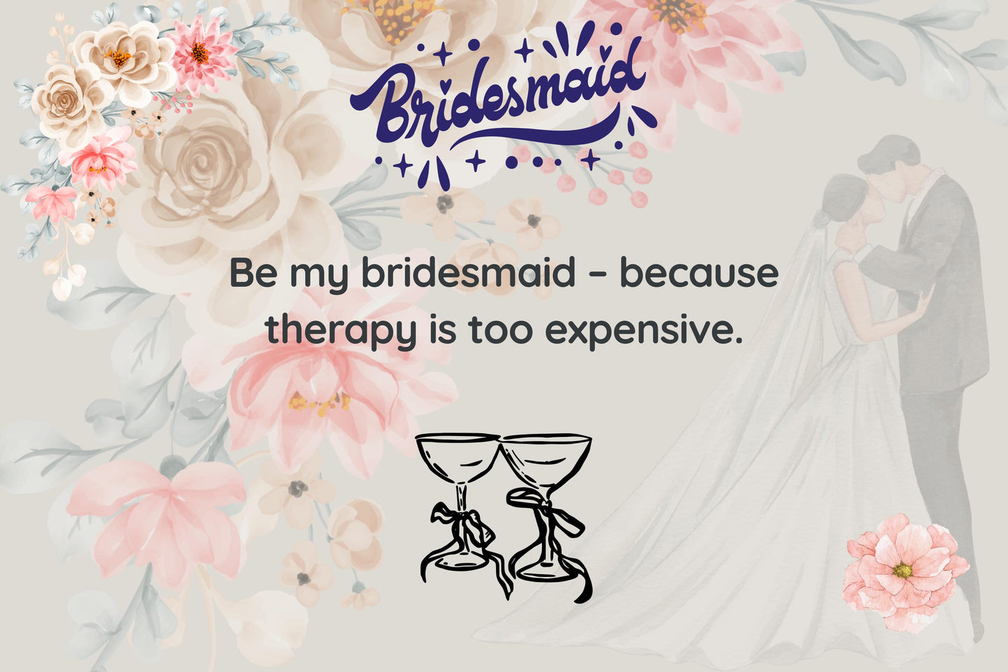 Bridesmaid Proposal Candle: Floral Scented Soy Wax, Wedding Favor