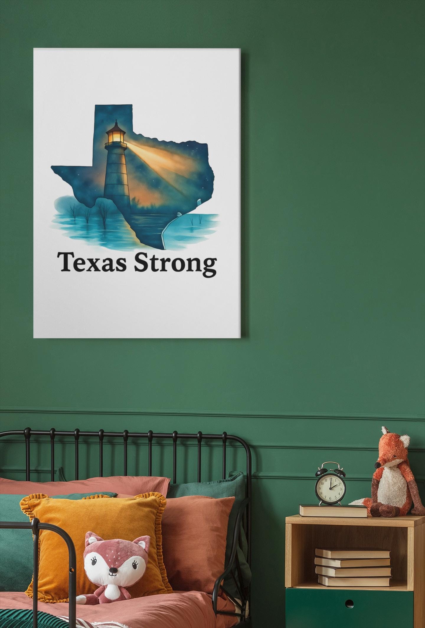 Texas Strong Lighthouse PNG | Texas Silhouette Digital Art | Lone Star Hope & Strength Design