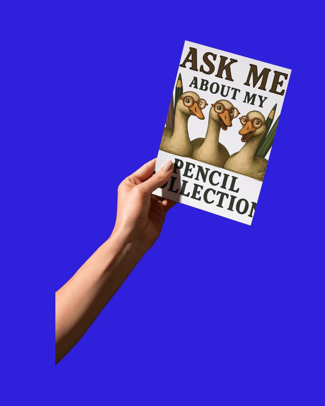 Sticker - Racoon Ask Me About My Pencil Collection - Back to School
