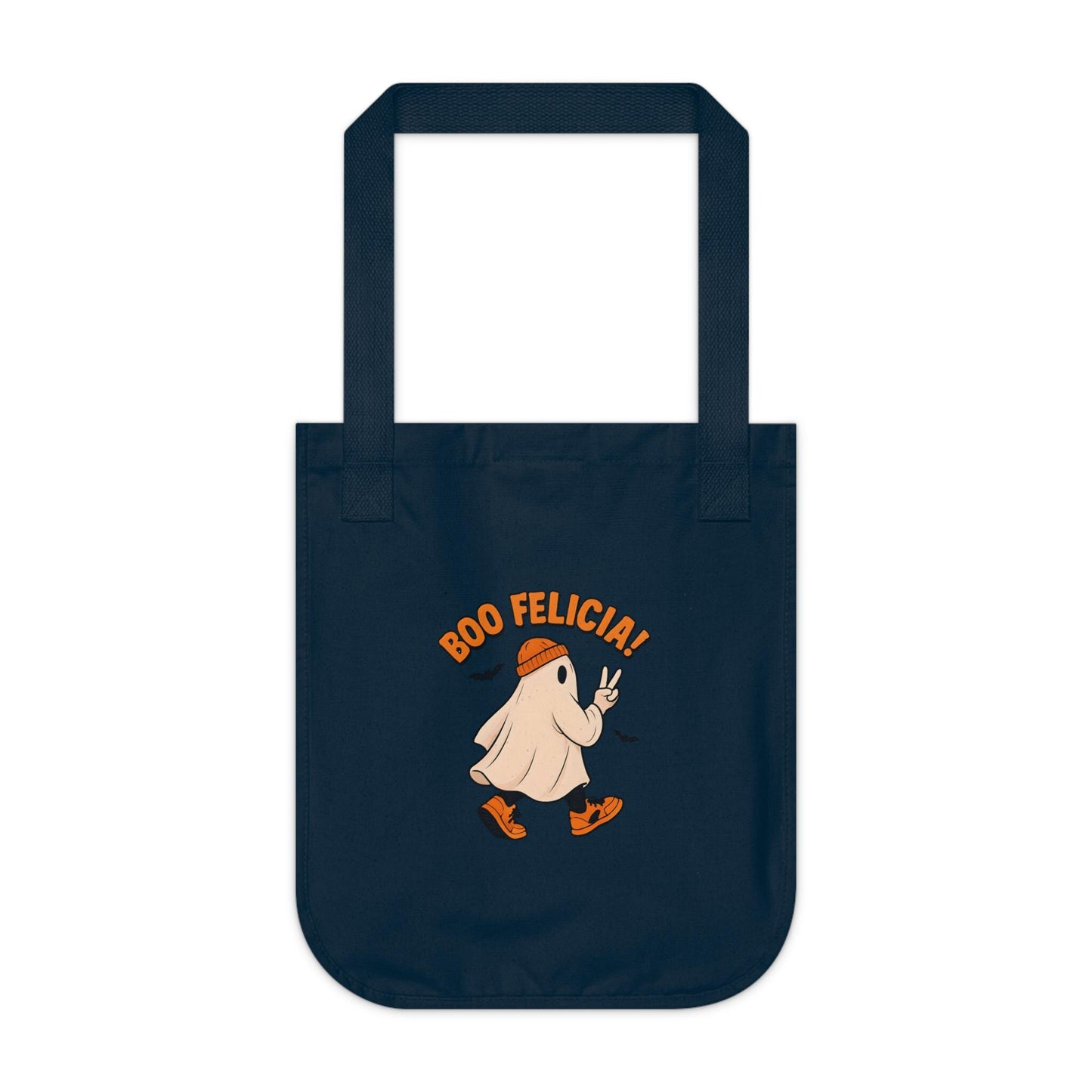 Funny Boo Felicia Tote Bag: Halloween Organic Cotton Canvas Shopping Bag
