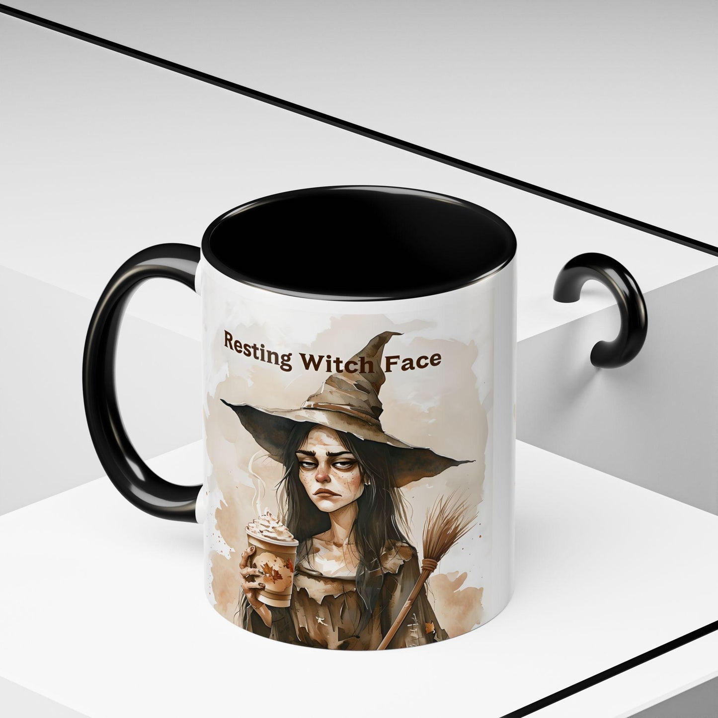 Resting Witch Face Coffee Mug - Halloween Mug, Funny Mug, Witch Mug, Halloween Gift, Coffee Lover Gift
