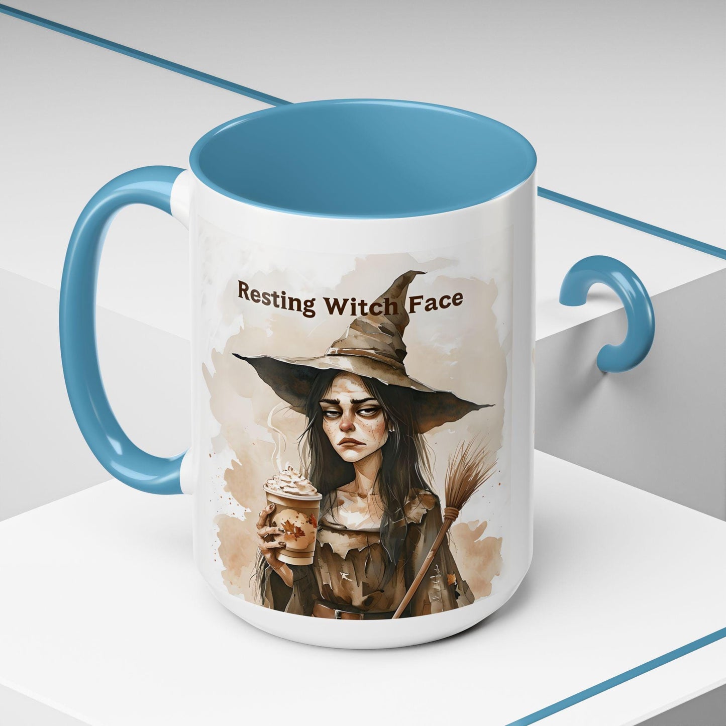 Resting Witch Face Coffee Mug - Halloween Mug, Funny Mug, Witch Mug, Halloween Gift, Coffee Lover Gift