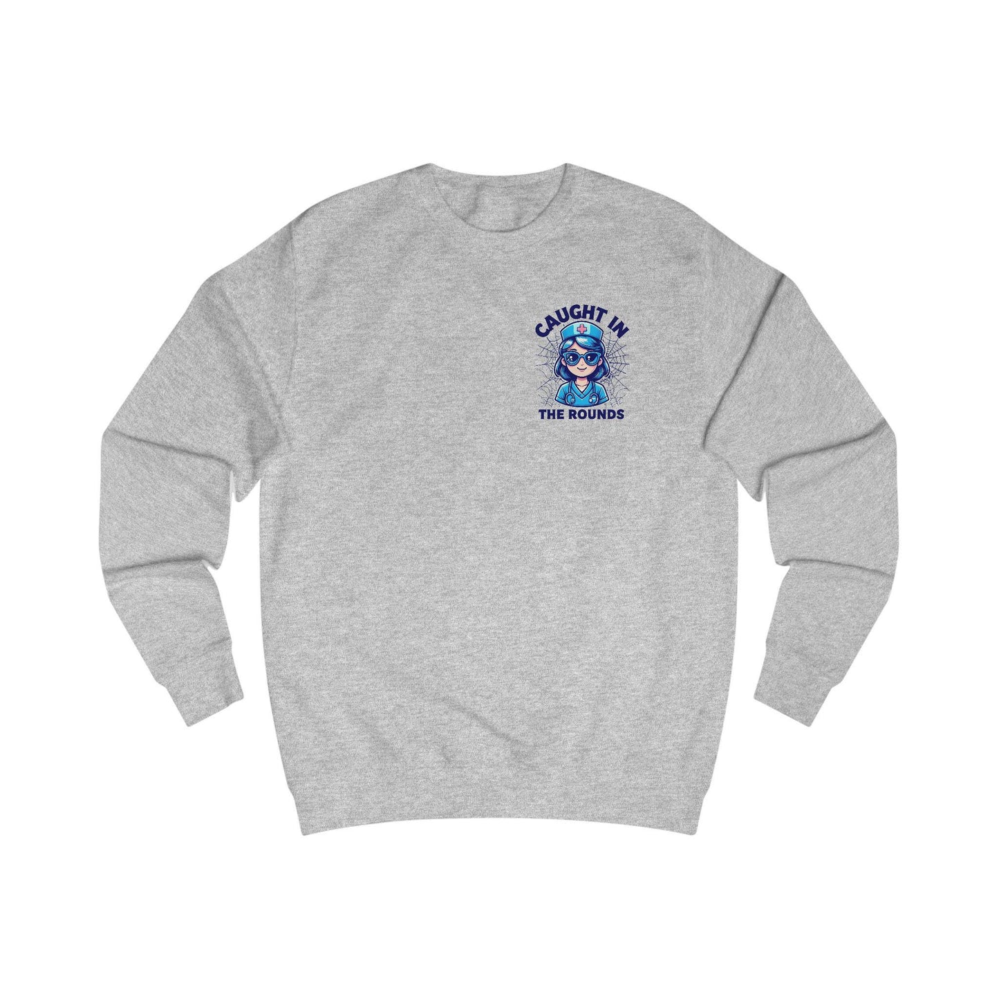Cozy Nurse Sweatshirt: "Caught in the Rounds" - Casual Fall Outfit