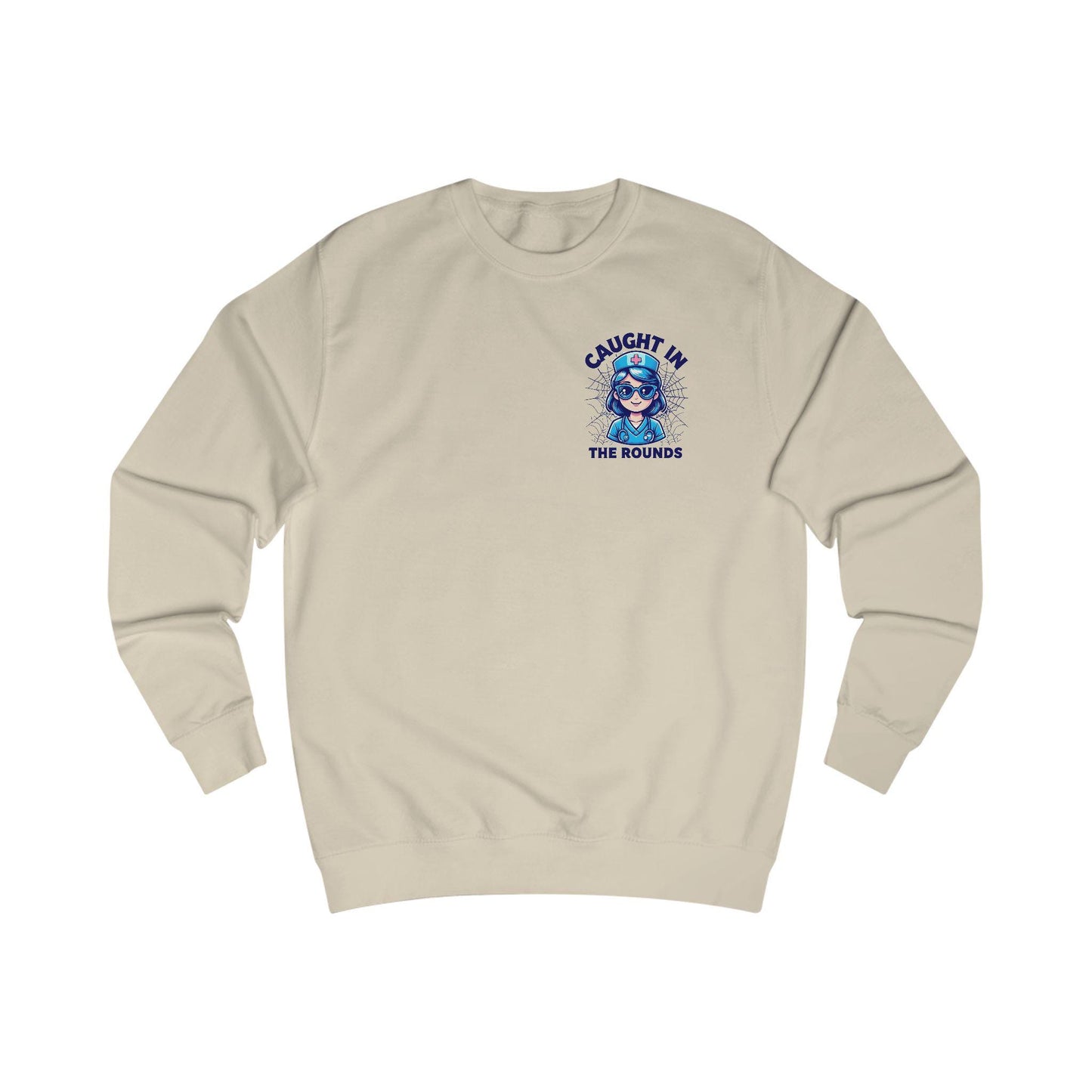 Cozy Nurse Sweatshirt: "Caught in the Rounds" - Casual Fall Outfit