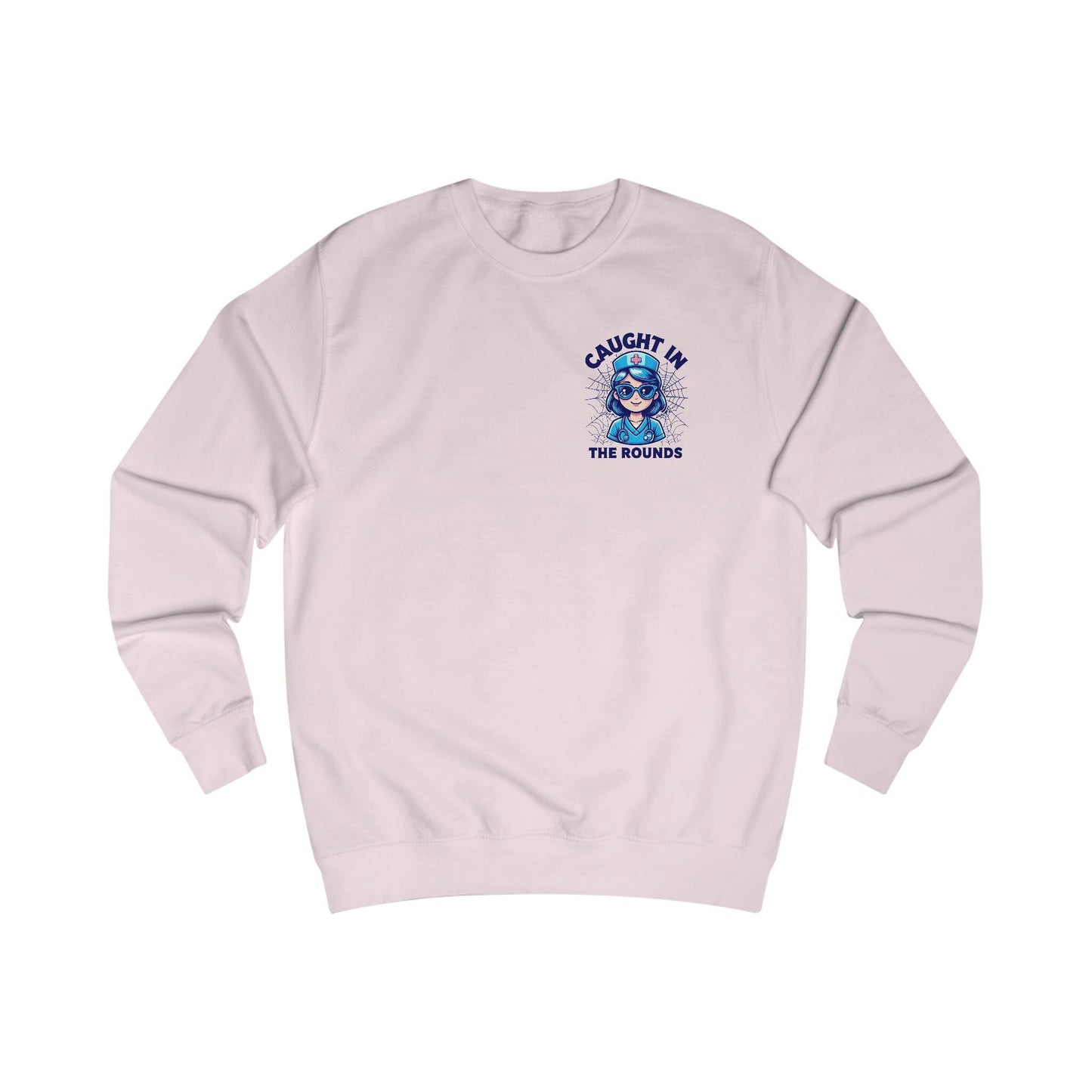 Cozy Nurse Sweatshirt: "Caught in the Rounds" - Casual Fall Outfit
