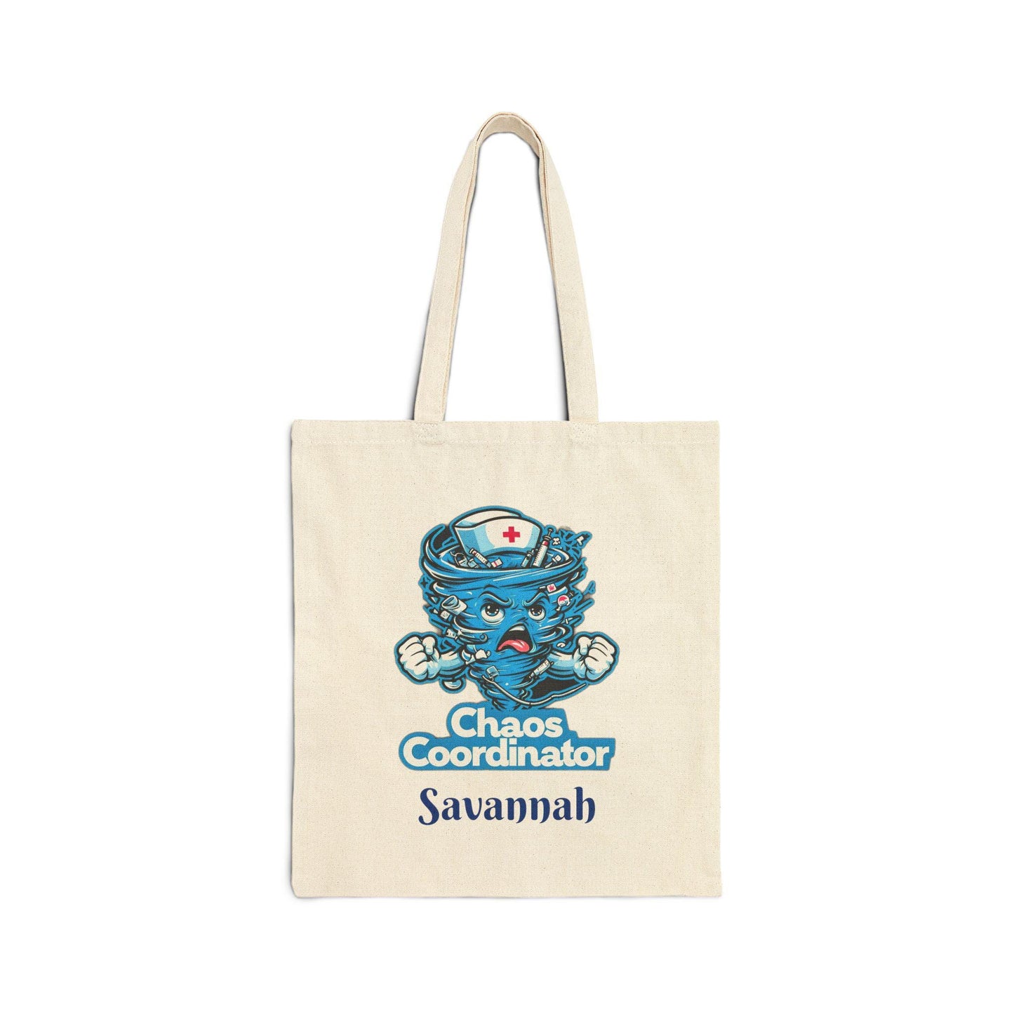 Chaos Coordinator Nurse Tote Bag: Cotton Canvas Shopping Bag