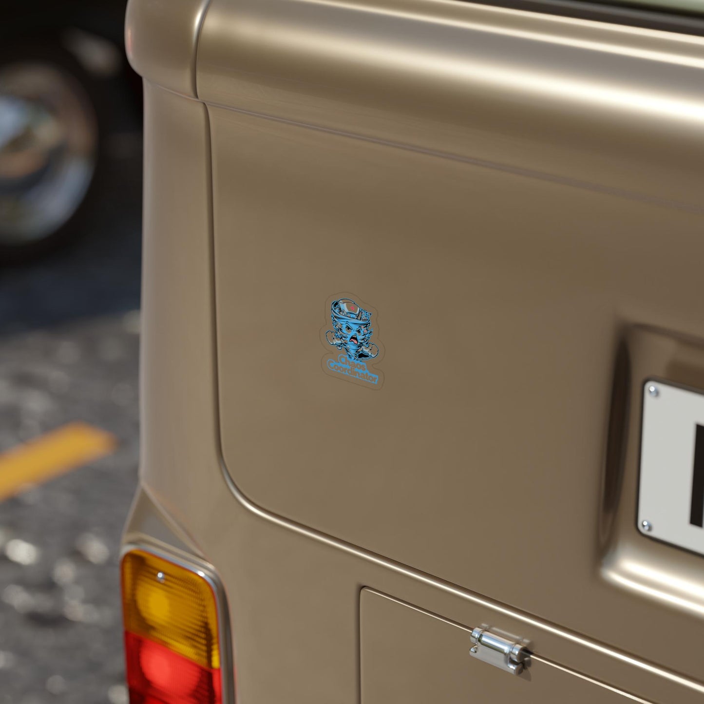 Chaos Coordinator Sticker: Transparent Vinyl Decal - Fun Car/Laptop Decor