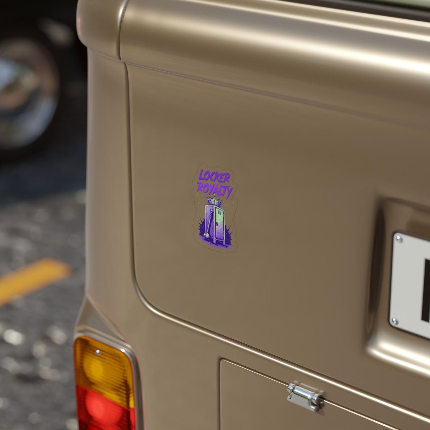 Die-Cut Outdoor Stickers, Locker Royalty Cool Sports Decal, Custom Vehicle Stickers, Unique Gift for Gamer, Hipster Vibe