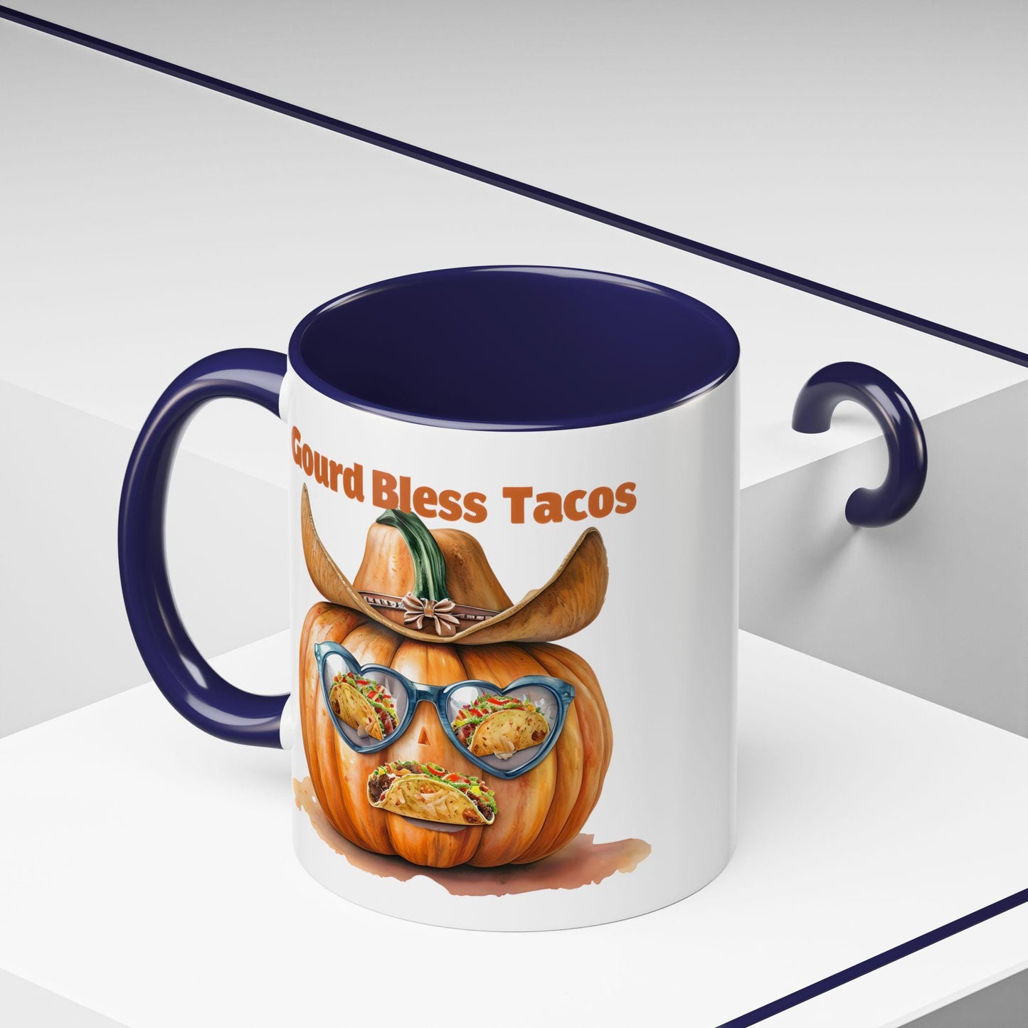 Gourd Bless Tacos Coffee Mug - Fall Halloween Thanksgiving Kitchen Decor