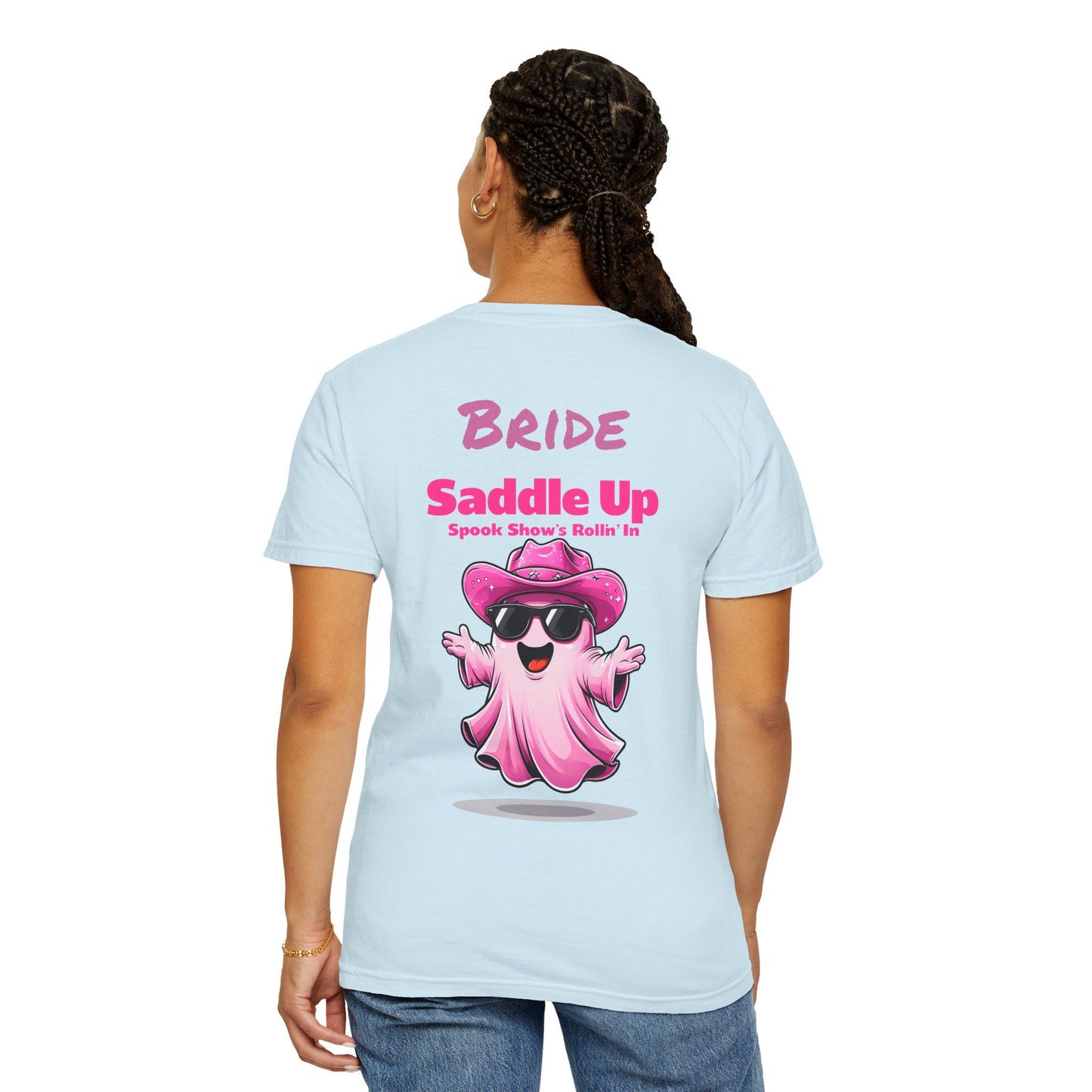 Bride Saddle Up Ghost T-Shirt: Fun Wedding Bachelorette Tee