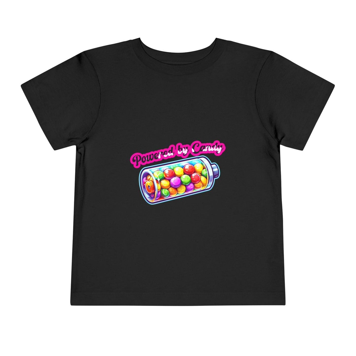 Toddler "Powered by Candy" Tee: Playful Kids' Fashion