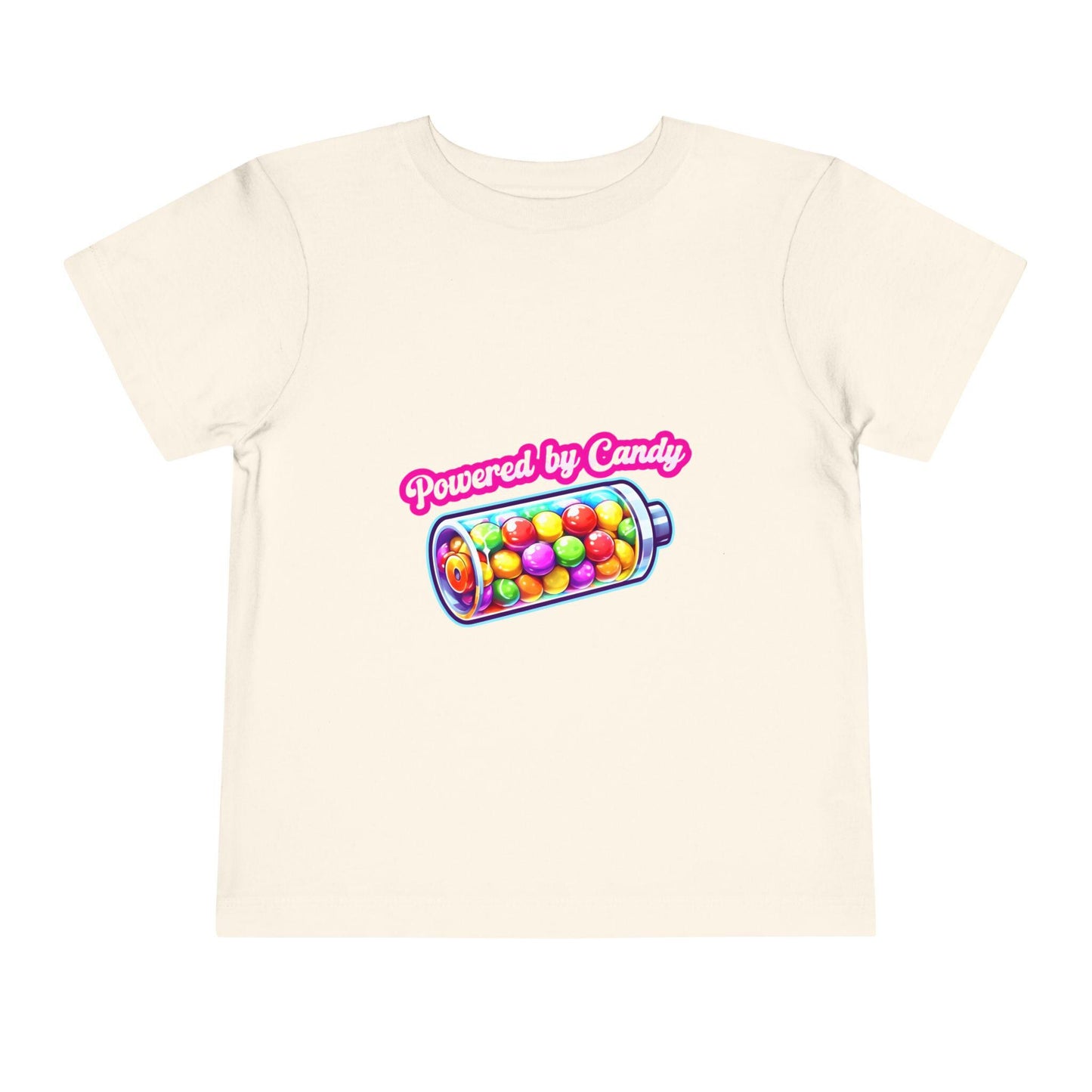 Toddler "Powered by Candy" Tee: Playful Kids' Fashion
