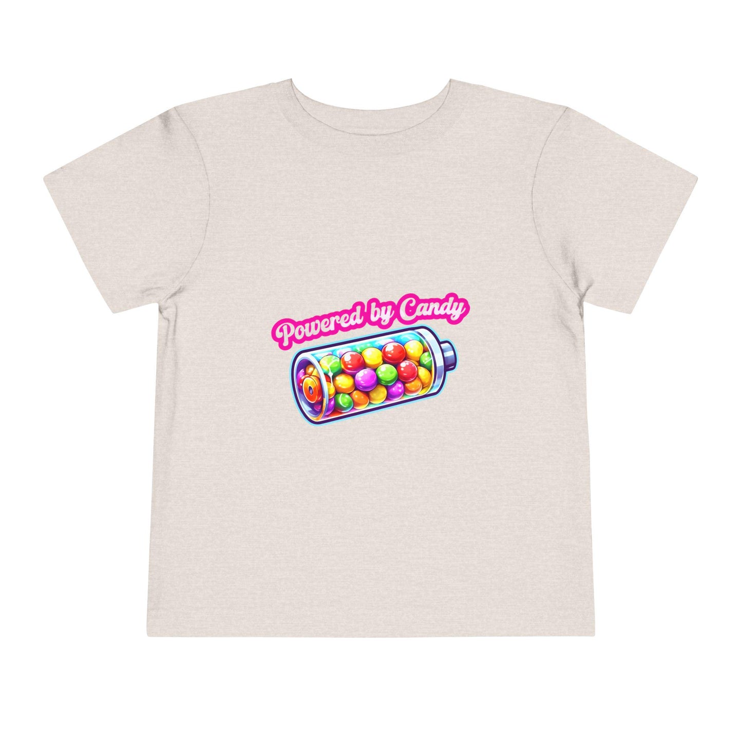 Toddler "Powered by Candy" Tee: Playful Kids' Fashion