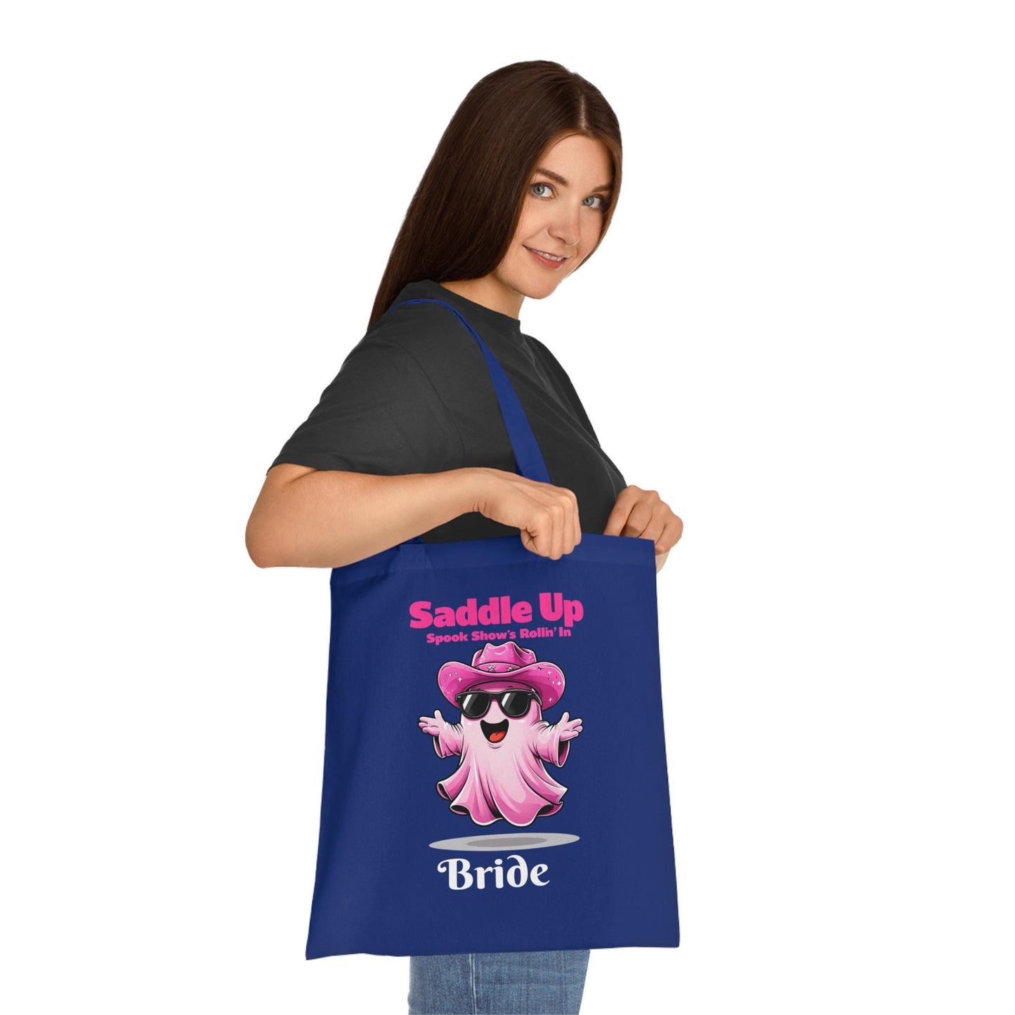 Bride's Ghostly Cotton Tote Bag: Bachelorette Party Favor