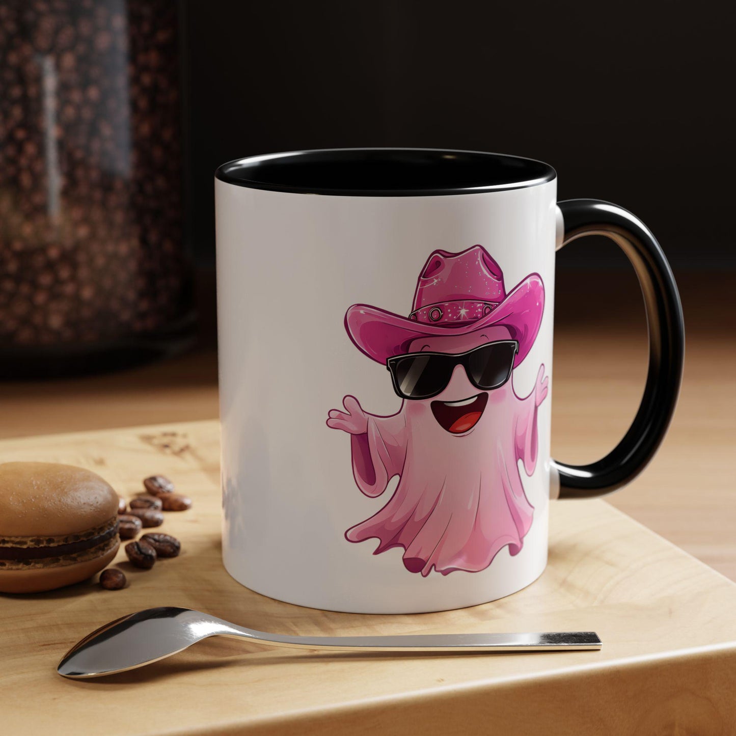 Playful Ghost Coffee Mug: Fun Halloween Drinkware