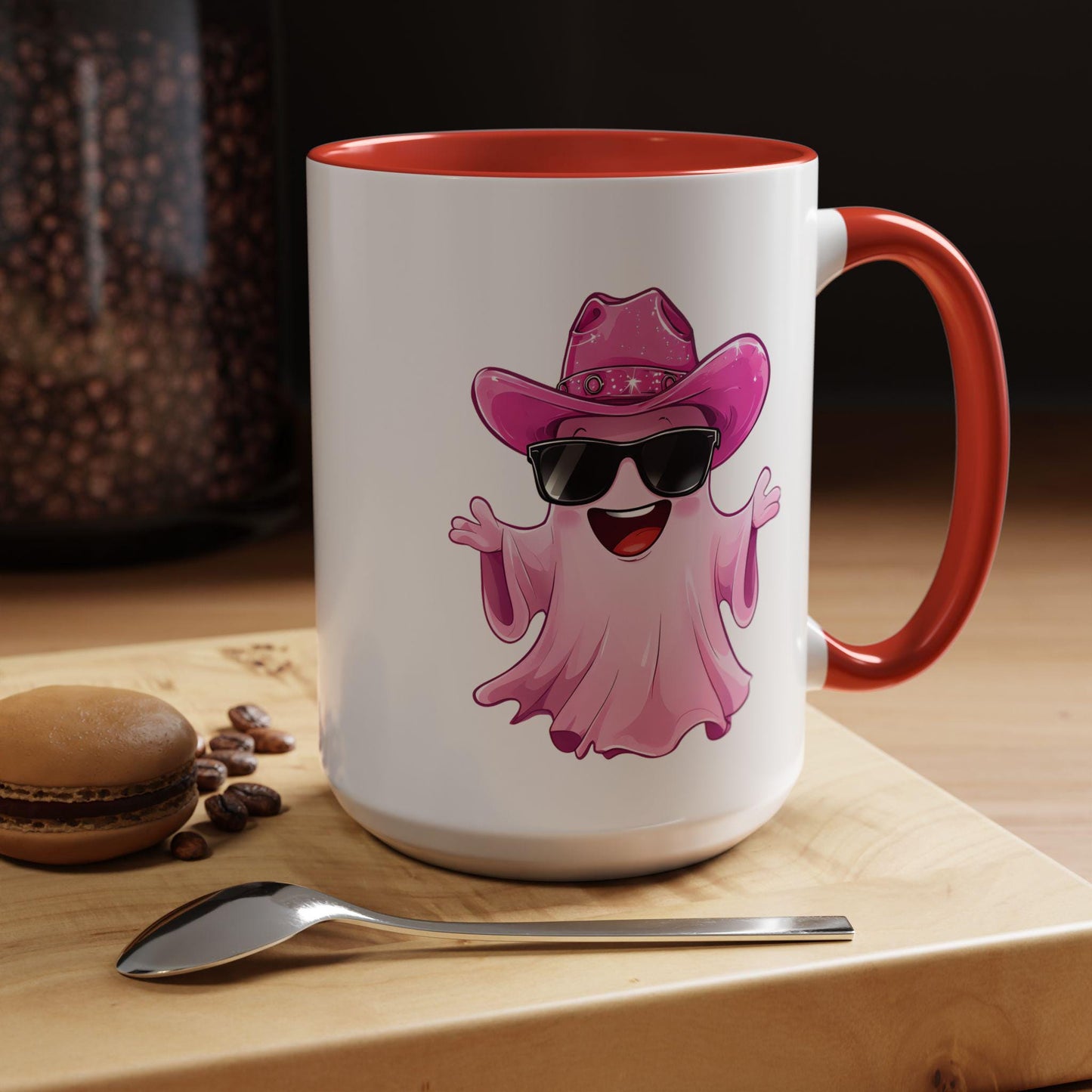 Playful Ghost Coffee Mug: Fun Halloween Drinkware