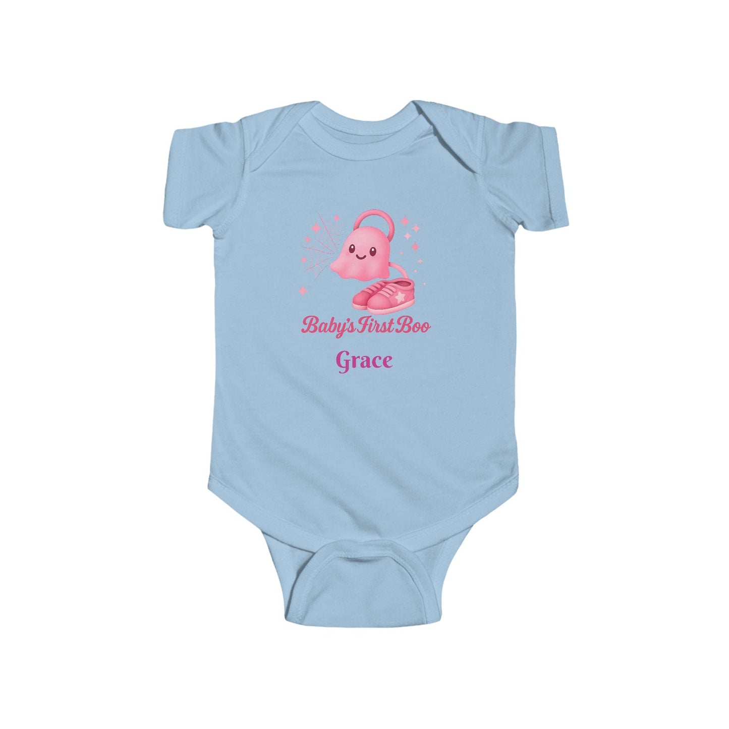 Baby's First Boo Bodysuit: Newborn Girl Halloween Outfit