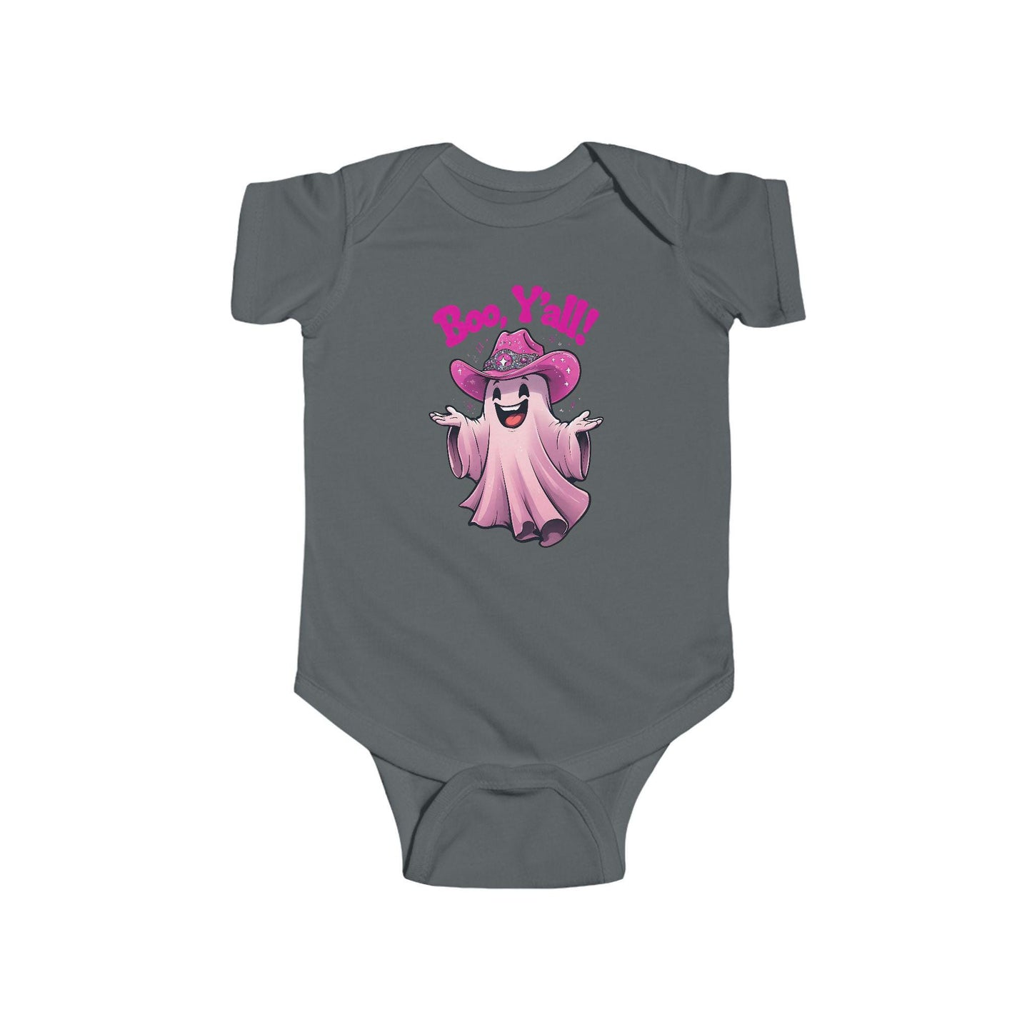 Boo Y'all Ghost Infant Bodysuit, Halloween Baby Outfit, Cute Baby Costume, Trick or Treat Onesie, Ghost Baby Clothes