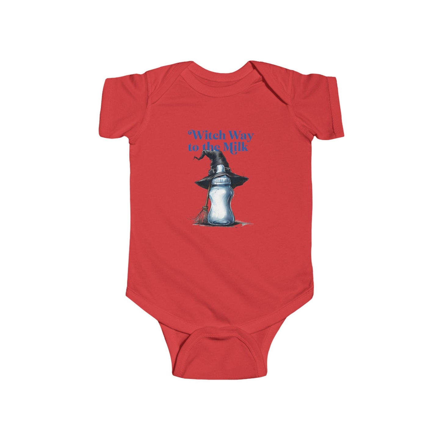 Witch Way to the Milk Bodysuit: Infant Halloween Outfit