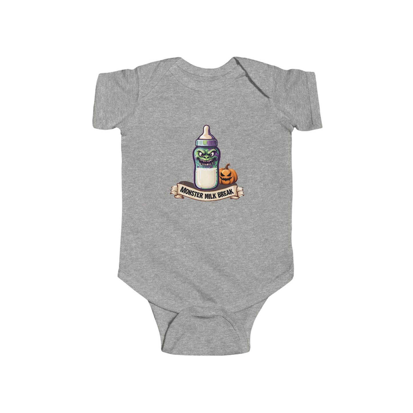 Funny Halloween Infant Bodysuit: Monster Milk Break Outfit