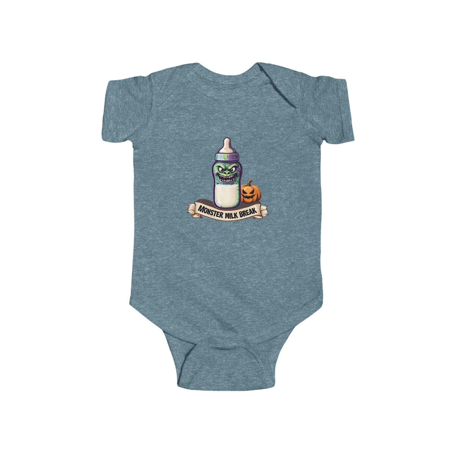 Funny Halloween Infant Bodysuit: Monster Milk Break Outfit