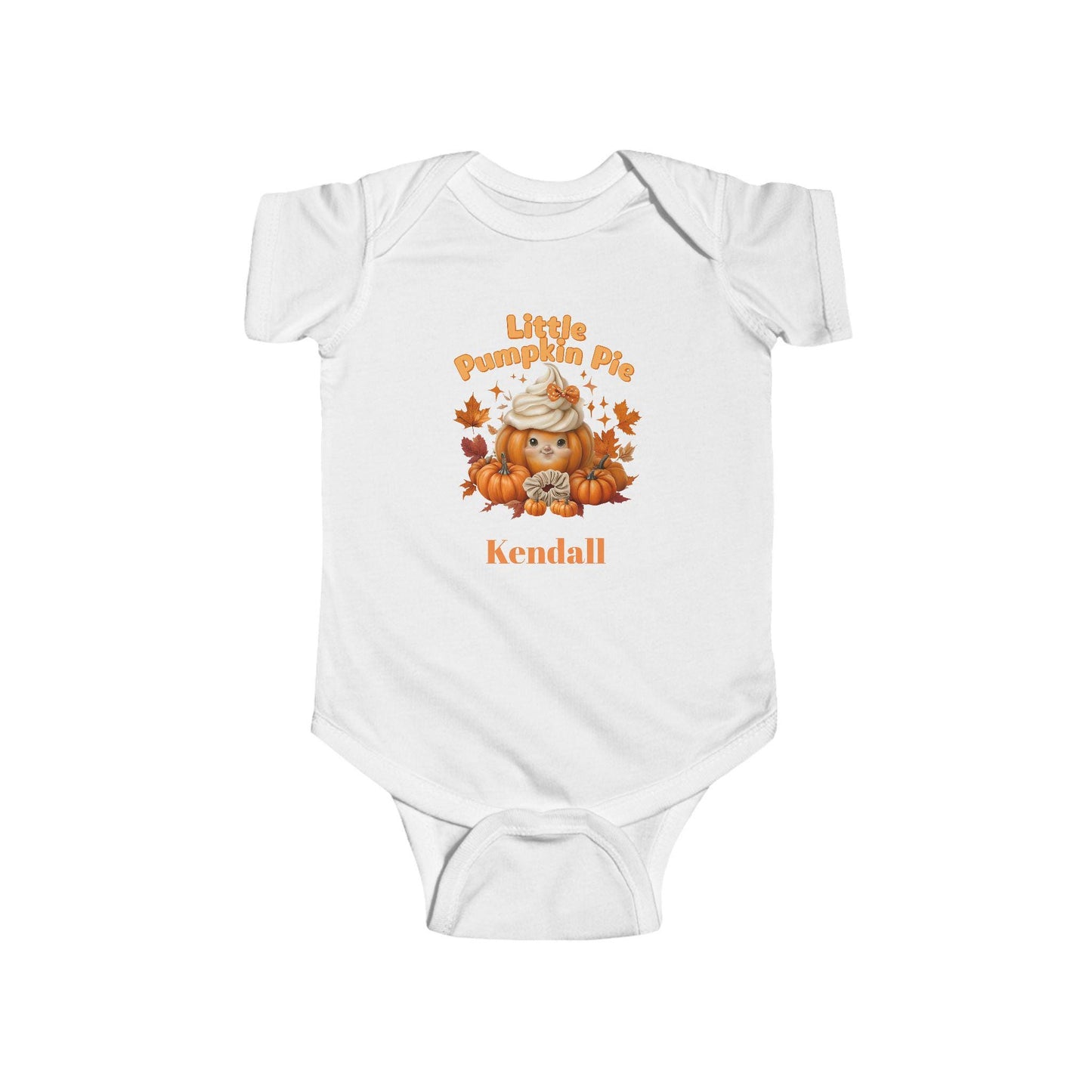 Cute Infant Bodysuit with 'Little Pumpkin' Design for Fall, Halloween Outfit, Baby Shower Gift, Toddler Apparel, Personalized Baby Clothes