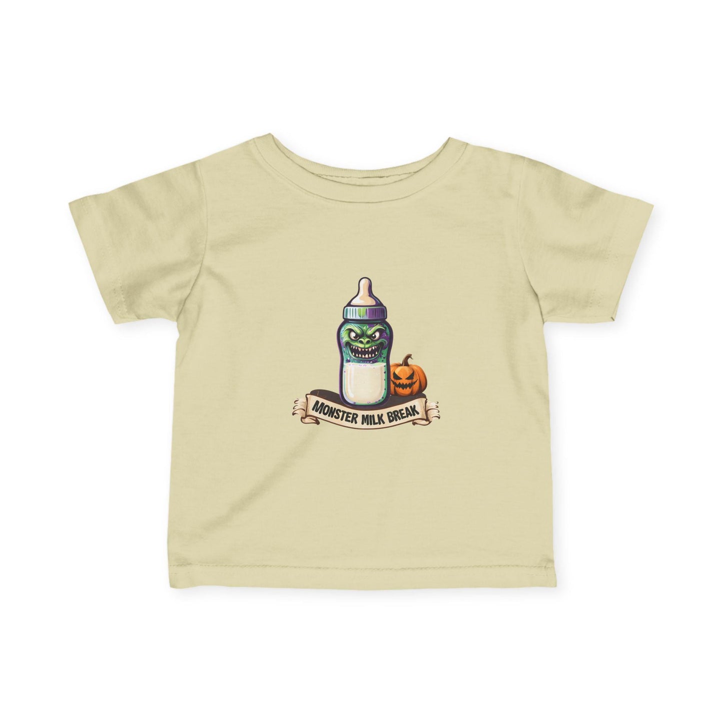 Monster Milk Baby Tee: Halloween Trick or Treat Infant Shirt