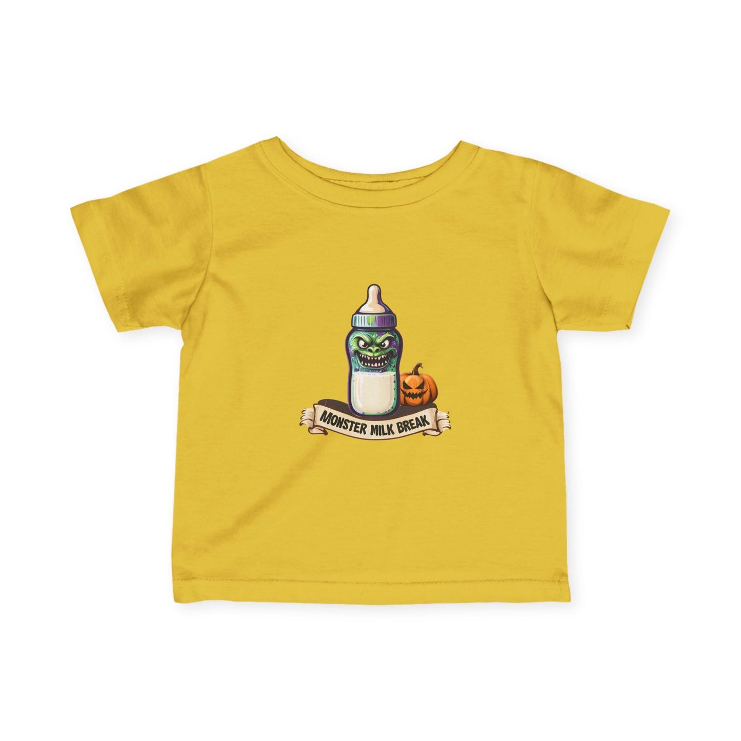 Monster Milk Baby Tee: Halloween Trick or Treat Infant Shirt