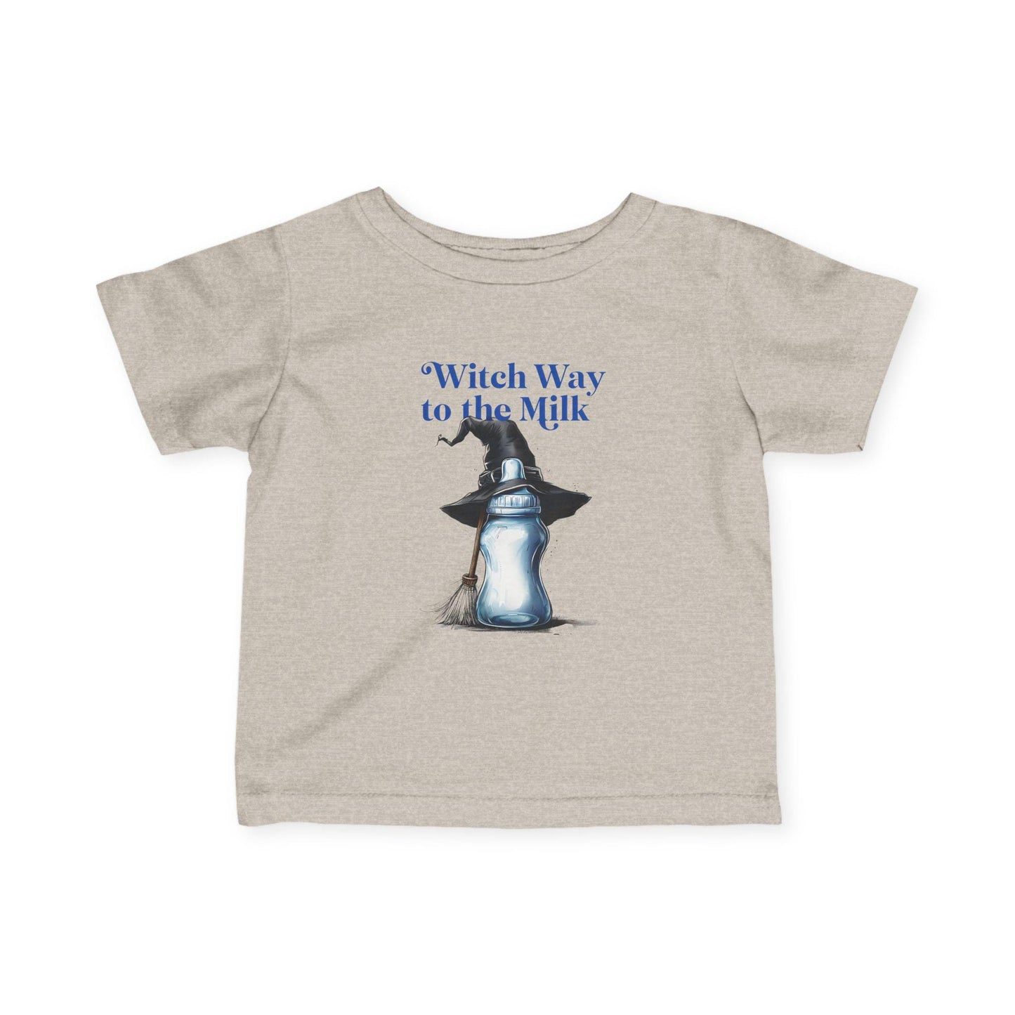 Adorable Infant Jersey Tee - "Witch Way to the Milk" - Perfect for Halloween, Baby Showers, Toddler Tees, Unique Gifts, Cute Outfits