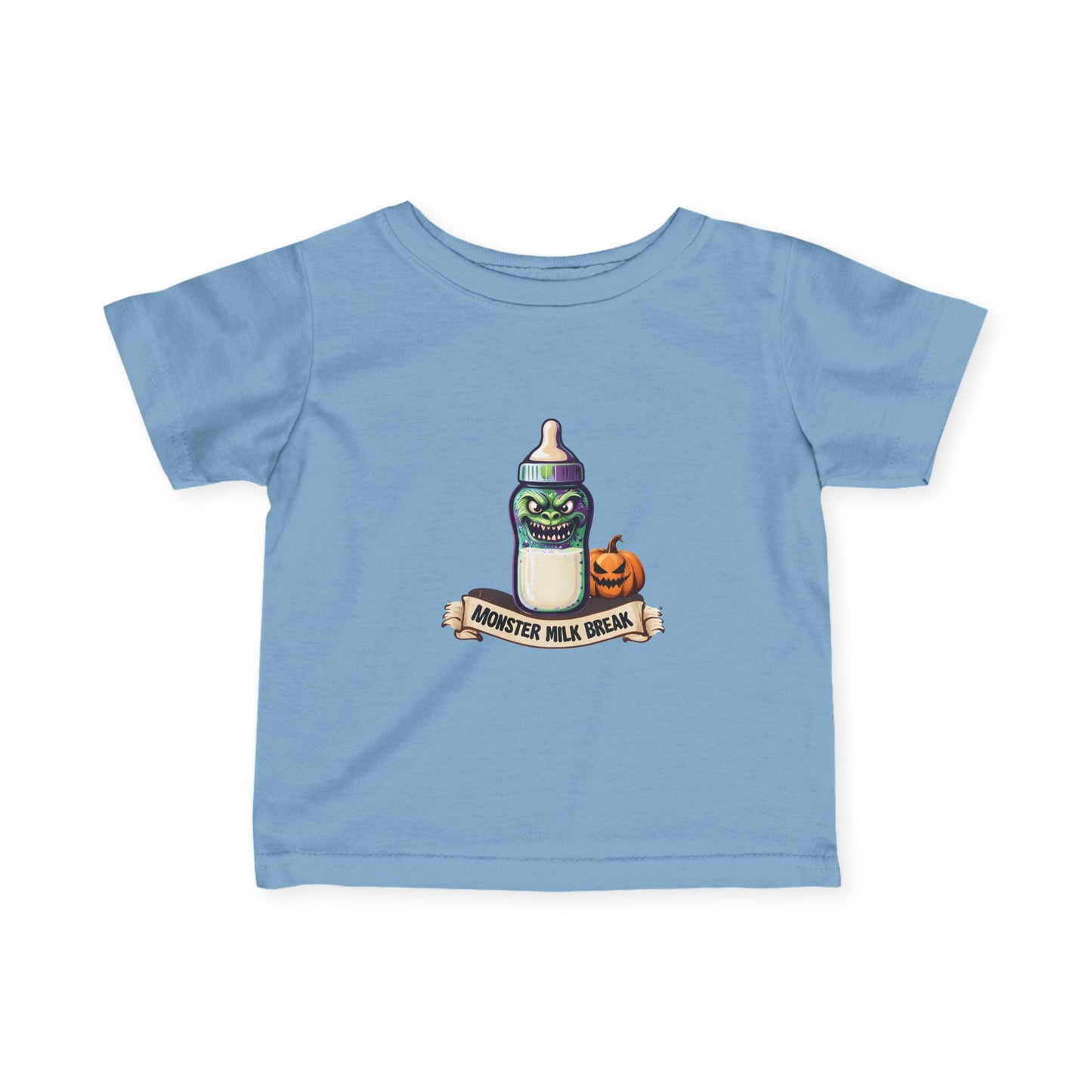 Monster Milk Baby Tee: Halloween Trick or Treat Infant Shirt
