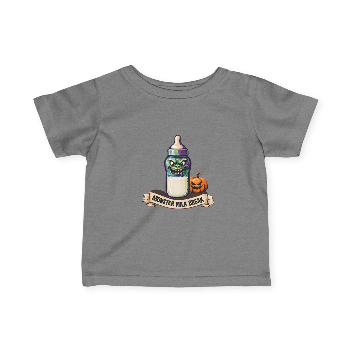 Monster Milk Baby Tee: Halloween Trick or Treat Infant Shirt