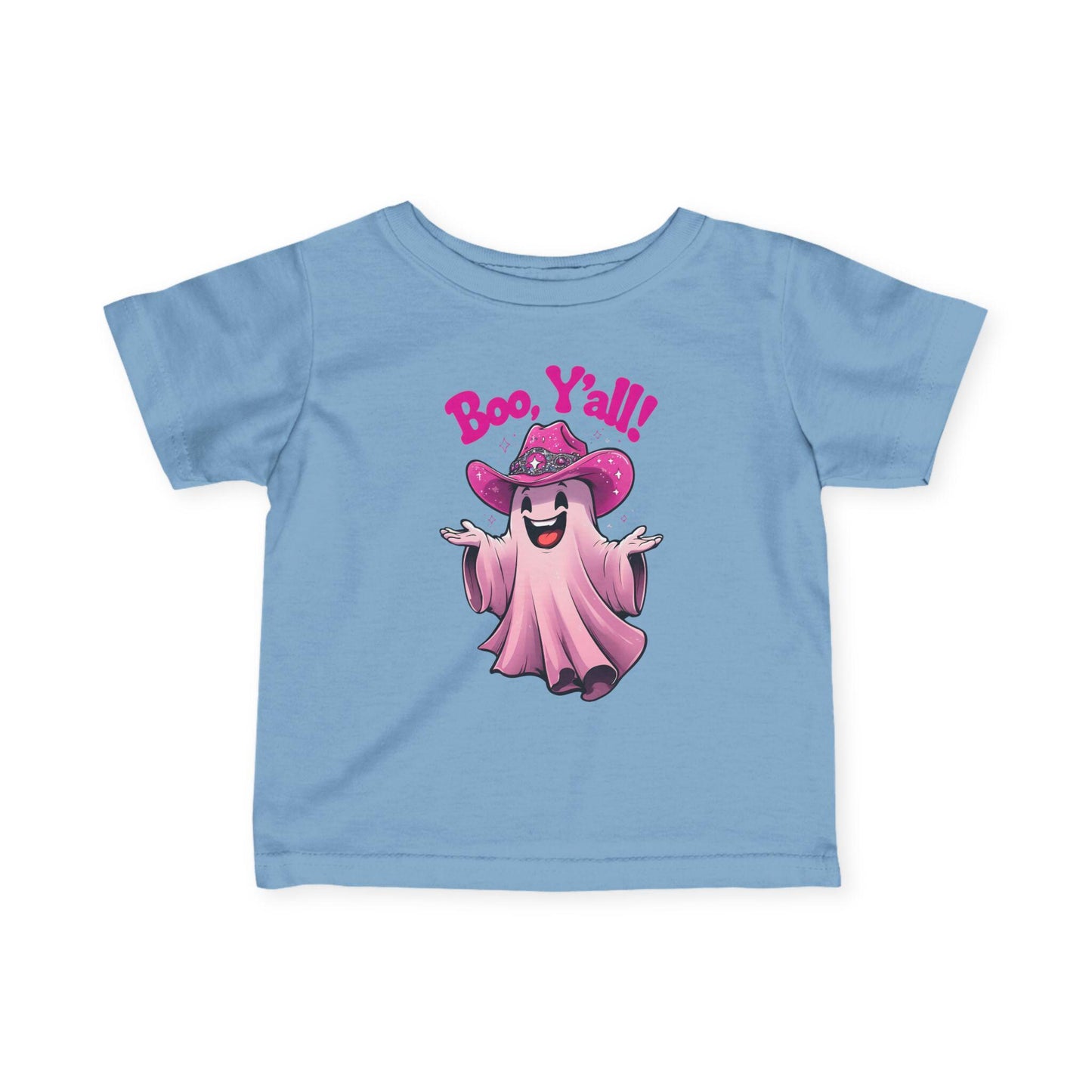Boo Y'all Infant Tee, Cute Halloween Shirt, Toddler Ghost Top, Baby Ghoul Outfit, Kids Halloween Apparel, Spooky Birthday Gift