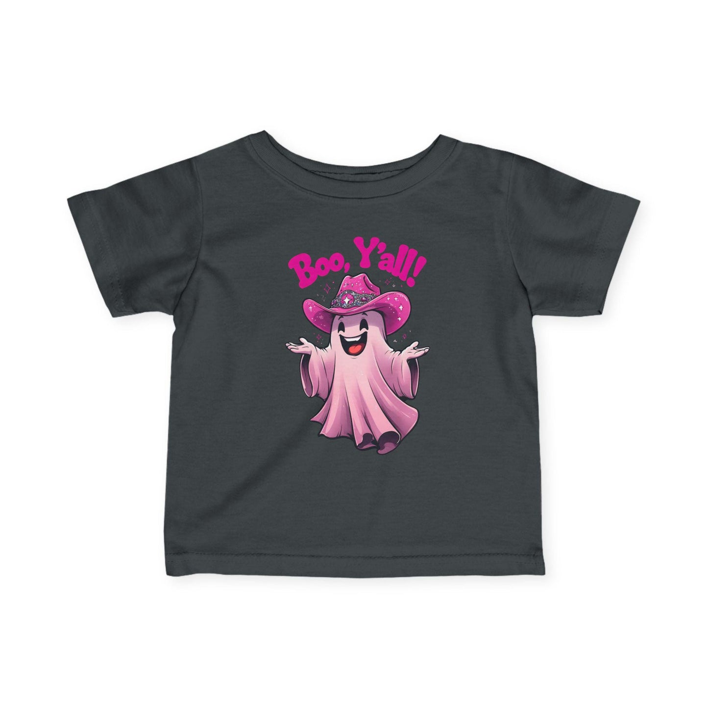 Boo Y'all Infant Tee, Cute Halloween Shirt, Toddler Ghost Top, Baby Ghoul Outfit, Kids Halloween Apparel, Spooky Birthday Gift