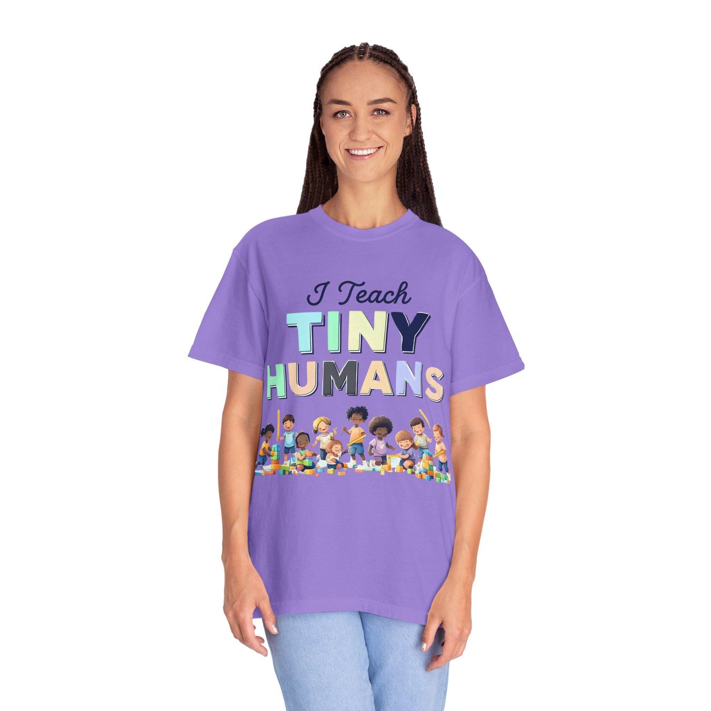 I Teach Tiny Humans T-Shirt: Unisex Teacher Back-to-School Tee